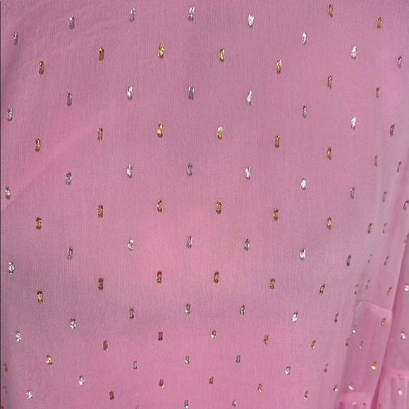 Lilly Pulitzer Pink Blouse with Ruffle Layers - Picture 2 of 10